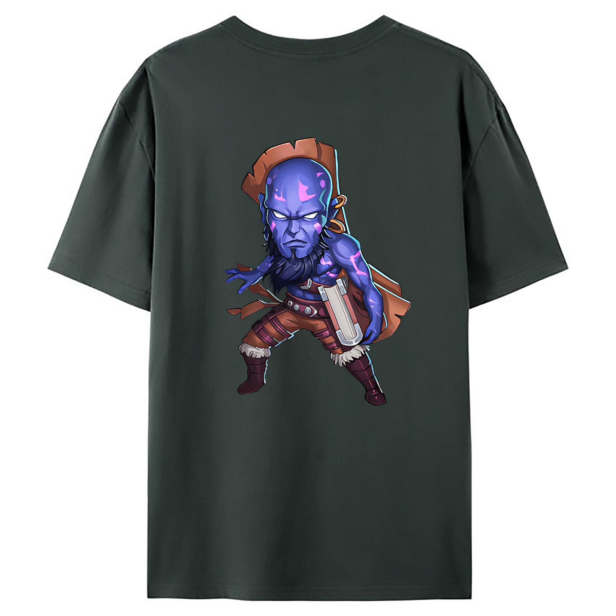 （画像用） リーグ・オブ・レジェンド League of Legends LOL 綿100％ メンズ半袖Tシャツ（バックプリント） 通気性